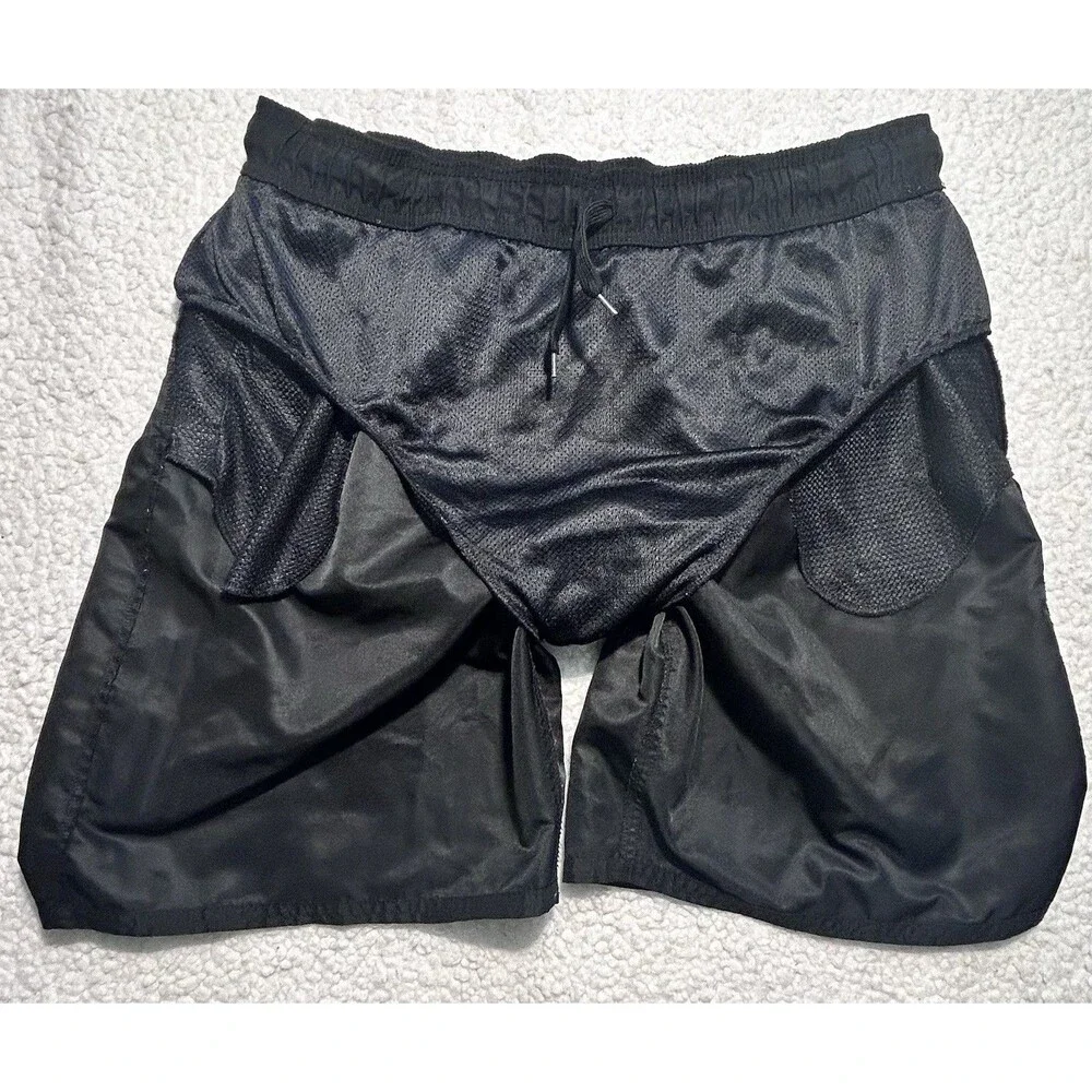 Adidas Mens Black Swim Trunks Shorts Mesh Liner Size XL Three Stripes Vietnam